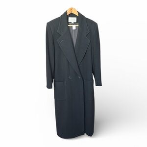 TUSCANO Oxford Vintage Overcoat Wool Charcoal Gray Coat